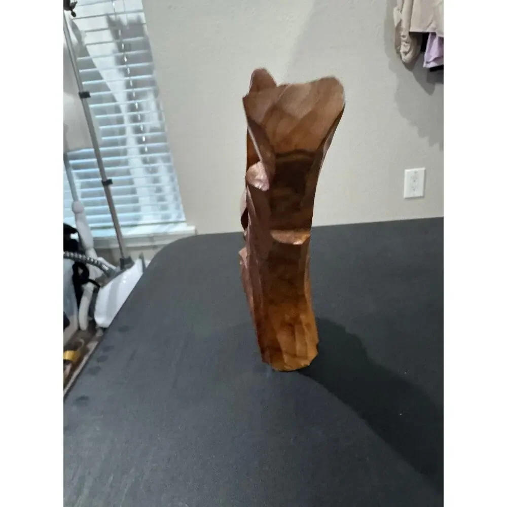 Vintage Wooden Squirrel Carved Nut Cracker Sheller